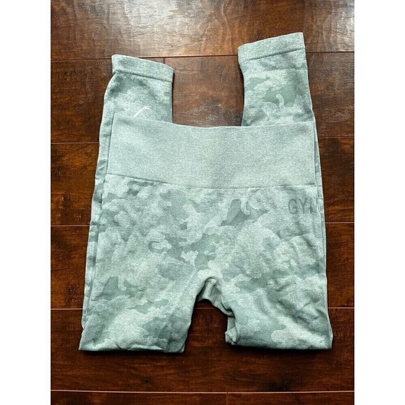 Gymshark Pants - Gymshark  Camo Seamless Sage Green Leggings ~ Read Below